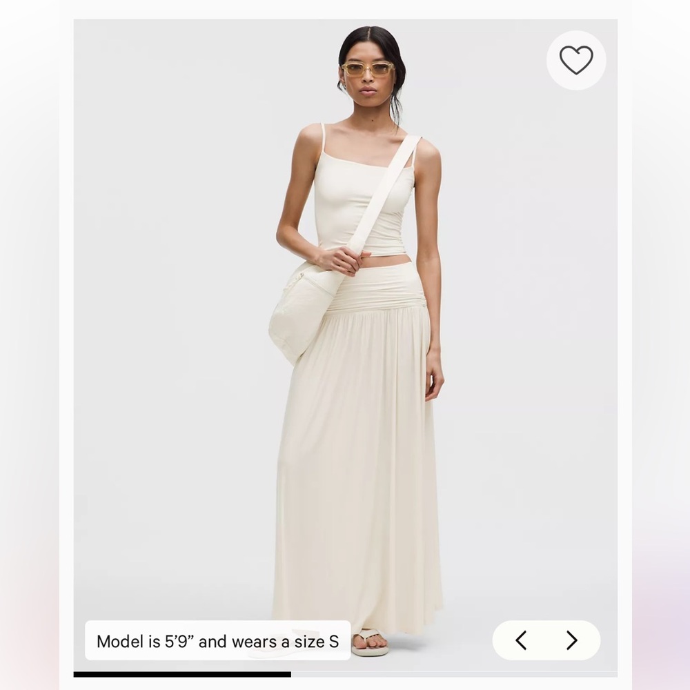 lululemon athletica Cream 2-in-1 Maxi Dress